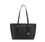 Bolso tote Quinn grande de piel granulada black